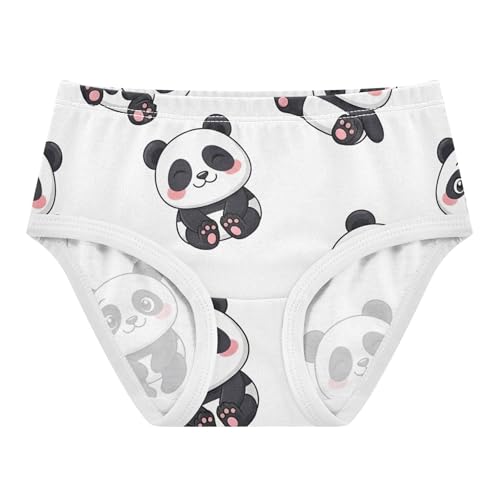 Pattern Toddlers Underwear Floral 2t Cotton Little Girl Panties Cute Cartoon Pandas Black White Underpants Briefs