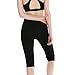 AGROSTE Women's Neoprene Sauna Slimming Pants-Fat Burning Hot Thermo Sweat Sauna Capris Leggings Shapers for Weight Loss Black