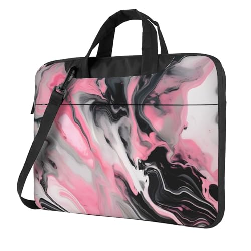 �s���N ���� �C���N �}�[�u�� �O���[ �A�[�e�B�X�e�B�b�N �v�����g �X�^�C���b�V�� �|�[�^�u�� ���b�v�g�b�v �o�b�O �V�����_�[�o�b�O �I�t�B�X �r�W�l�X �J�W���A�� �d�� ���s, �u���b�N, 13 inch