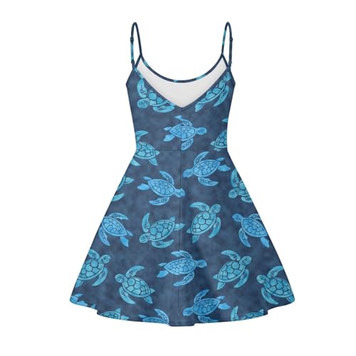 Image of Biyejit Women Casual Loose Dress Strap Long Summer Beach Swing Dress