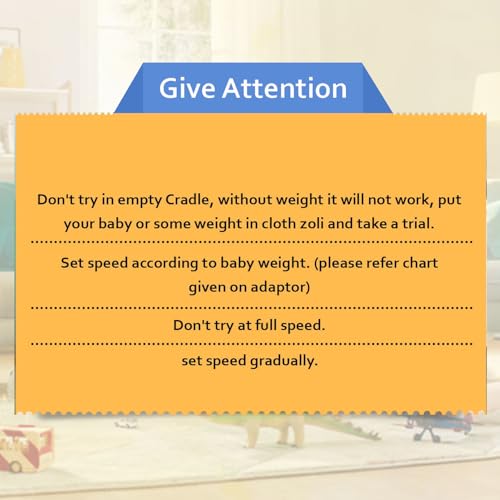 Image of A to Z Hub Automation Kit (Cradle Not Included) Automatic ghodiyu /zoola /jhula Motor kit Adjustable Speed | Automatic /Jhula Motor Set for 0-3 Years | 20Kg Capacity,