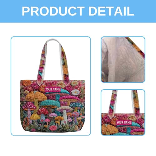 Bolso tote acolchado personalizado para amantes de los libros, bolso de hombro para lectores, bolsa acolchada para mujeres miniatura 7