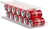 Sorbus Stackable Soda Can Organizer for Refrigerator, Pantry & Freezer | BPA-Free Plastic Drink & Food Can Dispenser | Each Holder Stores 12 Standard 12oz Cans | Clear