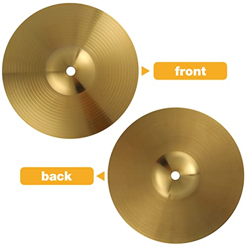 Milisten Drum Set Crash Cymbal Cymbal, 8 Traditional Finish Brass For Drum Set, Percussion Drum Cymbal Ride Cymbal Hat Brass Cymbal Drum Kit Accessories Drum Set Crash Cymbal Gold #TOP4