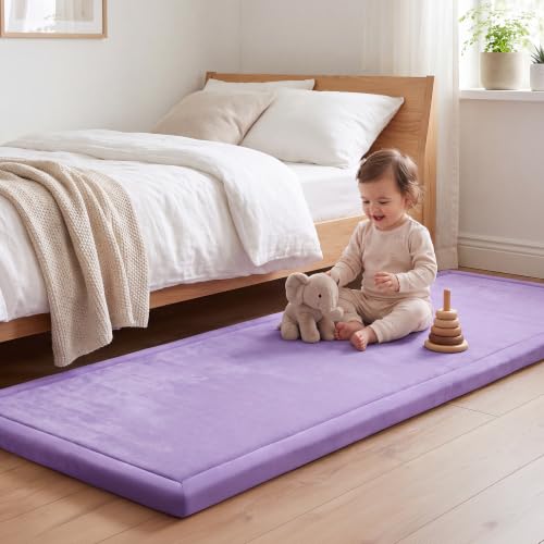 Image of 1.3 inch Thick Baby Play Mat for Floor,28x72 Bedside Rugs, Non-Slip