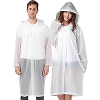 Rain Ponchos Raincoats for Kids, 2 Packs Rain Coats Jacket Reusable with Hood for Boys Girls Disney Hiking Camping Outdoor