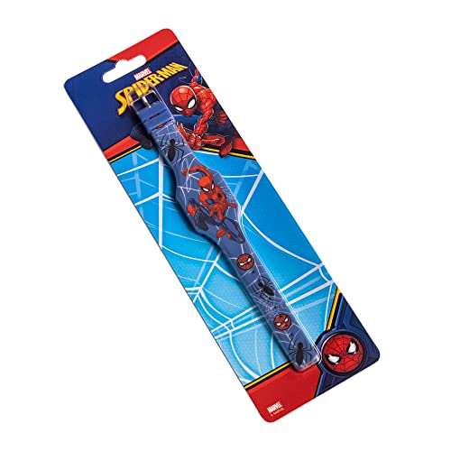 Image of Marvel Spiderman Watch for Kids - Spiderman Watch Boys - Spider-Man Watches for Boys 4-6 - Kids Toys - - Marvel Toddler - Teen - Red Bezel - Multicolor Nylon Strap