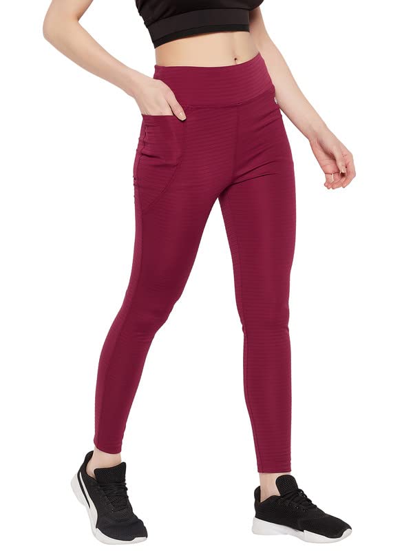 Image of Clovia Women's Snug Fit High-Rise Active Tights