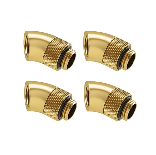 Barrow G1/4" con rotación 45° macho hembra para guiar tubos de agua en cajas ITX