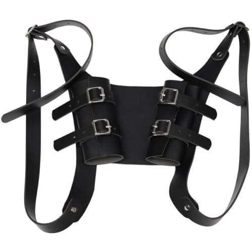 Support d'épée Viking à double fourreau en cuir pour corriger la posture - 2