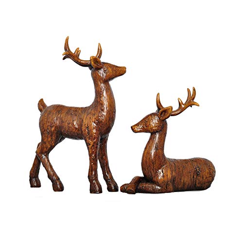 Décoration de bureau cerf ornement en résine pour cadeau de mariage chic