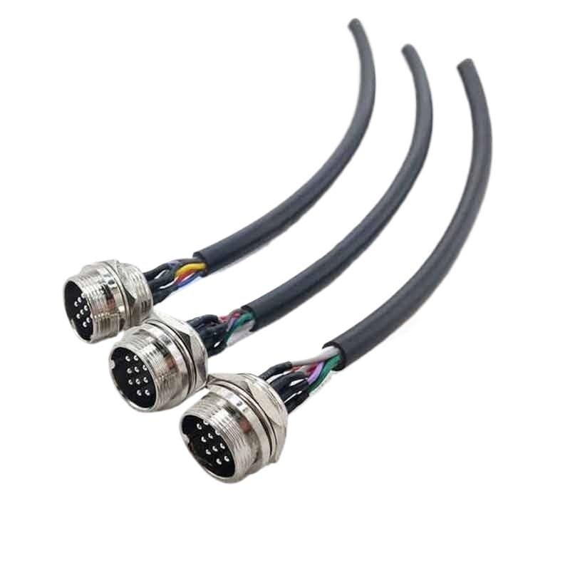 Gniazdo wtykowe lotnicze z przewodem GX20 2 3 4 5 6 7 8 9 10 12-pinowy kabel złącza 7-20 A 250 V męska i żeńska linia przyłączeniowa (męski z przewodem, 20 CM_2P)