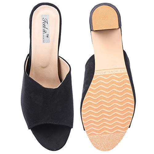 Image of Feel it Suede Block Heels for Women's & Girl's