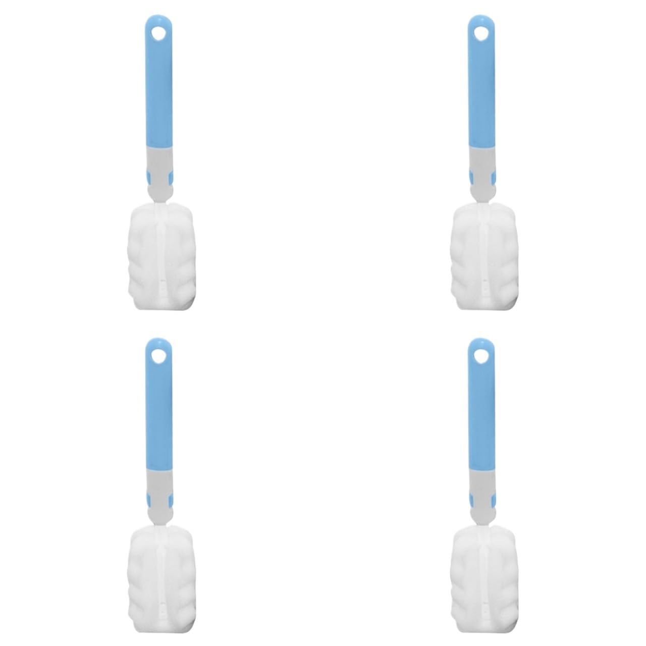 Scovolino per Bottiglie Spazzola for la pulizia delle bottiglie da 20/30 cm, manico lungo, spugna morbida, strumento for pulire tazza dell'acqua(Blue 4PCS,30cm)
