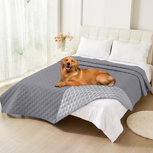 Smiry Waterproof Reversible Dog Bed Cover Pet Blanket