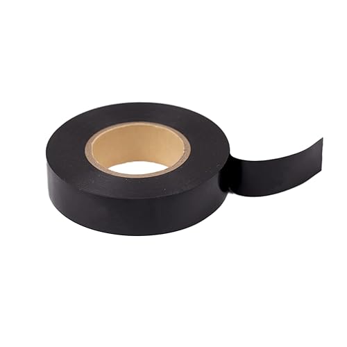 Miniatura 6 de Cinta eléctrica de vinilo negro impermeable, para interiores y exteriores, envolver el arnés de cableado, protección eléctrica automática (6