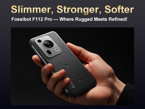 Image of OSSIBOT F112 Pro 5G Rugged Smartphone, 24GB+256GB /2TB Android 14 Unlocked Phone, 7150mAh Battery Cell Phone, 6.88'' Display, Dual SIM 5G Phone, IP68 / IP69K,NFC,2026 (Green)
