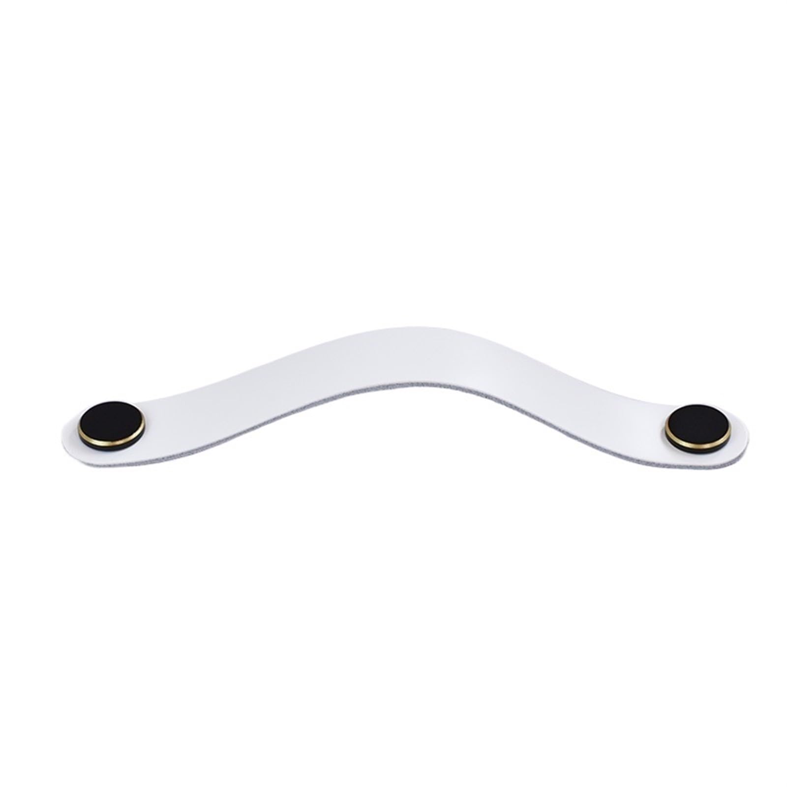 Cqahdsevf 160Mmwhite Black Leather Drawer Pulls, Leather Drawer Knobs Pulls Multicolor Cabinet Furniture Handles(160Mmwhite Black)