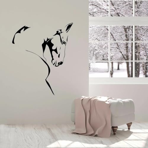 Mural de pared de caballo abstracto para decoración minimalista 2