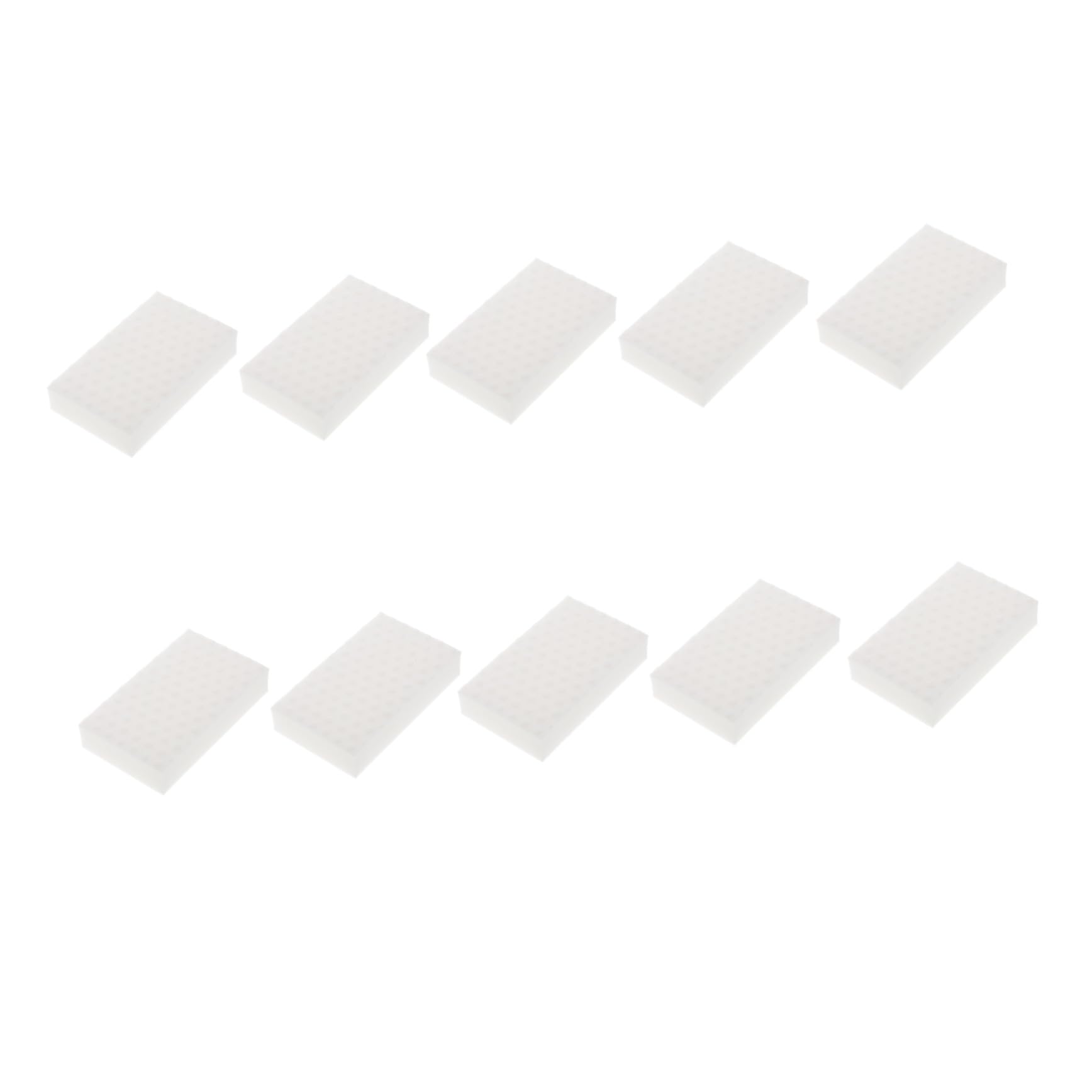 Lot de 10 Cubes D'éponges Melamine Blanches Haute Densité pour Vaisselle, Nettoyage Facile et Délicat, Outil Cuisine et Maison
