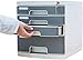 Scaffale per File Ordinamento E Organizer per File Desktop Schedario, Cassetto Tipo A4 Schedario, archiviazione plastica Gabinetto, a più strati di Office Data Governo di immagazzinaggio, Governo del
