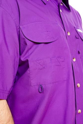 Men's Long Sleeve Fishing Button Down Shirt, Breathable Outdoors Casual Lightweight Shirt4