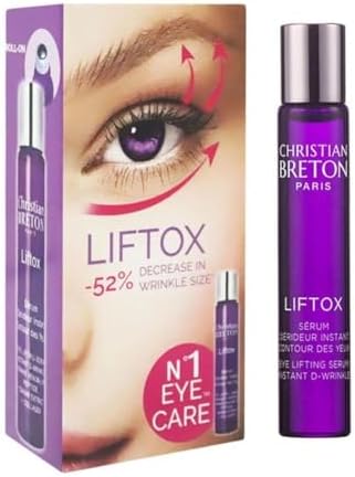 LIFTOX Eye Lifting Serum - Hydrating & Firming Under Eye Serum - Collagen & Hyaluronic Acid - Ophthalmologist-Tested, Made in France - 10 ml / 0.34 oz