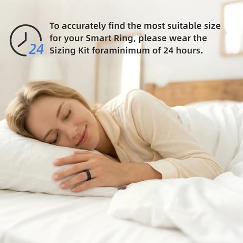 Image of Venlan S925 Great Wall Pattern Smart Ring for Men & Women, Vital Health Ring with Sleep Tracker, Fitness Tracking, Heart Rate & HRV Monitor, Waterproof Smart Health Ring