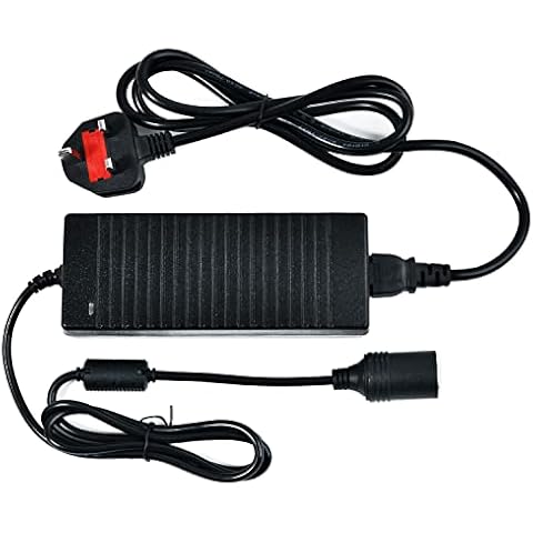 Mains Voltage to 12V Converter-AC 240V to DC 12V Transformer with Female Inline Socket Connector Suitable for Cool Boxes Tyre Inflators Vacuum Cleaners and Other Portable Equipment Durable Power Lead Cover