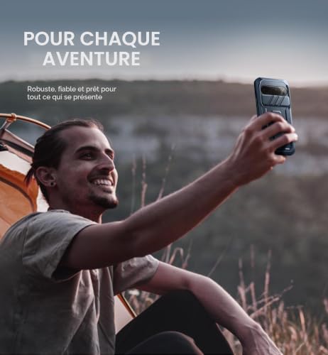 Coque Google Pixel 9 Pro XL robuste avec support pour visionnage vidéo mains libres
