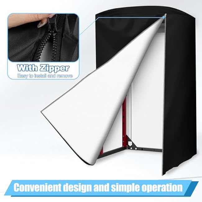 Gym Rack Cover with Zipper, Waterproof Dustproof Universal Outdoor Gym Equipment Covers for Home Gym Workout Equipment/Squat Rack/Weight Lifting Rack All Season Protective Cover