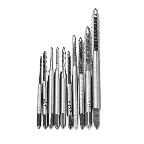 Fastrohy 10 Pcs Micro Taps For Clocks And Watches Tapping,Mini Spiral Flute Taps Machine Tap Sets Metric Straight Flute Coarse Thread Design thumb #8