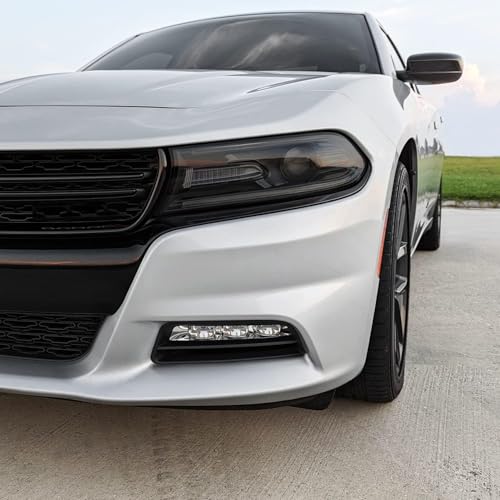 Image of HOME13 Self Adhesive Auto Car Tint Headlight Taillight Fog Light Vinyl Smoke Film Sheet Sticker Cover Car & Bike Protection Film (Light Black, 12x60 Inch)