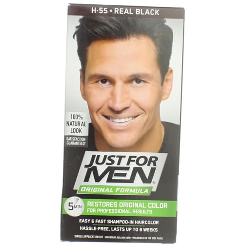 Just for Men Shampoo-In Hair Color - - 2 pk Real Black