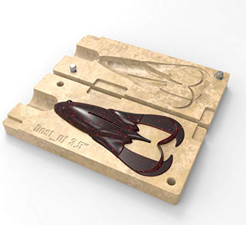 Soft Plastiс Mold Lure Making Injection Molds Fishing Lures Keitech Noisy Flapper Frog 3.5''