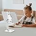 Vanconwey Tablet Stand,Phone Stand,Adjustable Height and Angle Folding Aluminum,Suitable for Desktop use, Compatible with 4.7-12.9