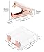 Clear Acrylic Rose Gold Self-Stick Note Cube Holders | Staple Removers Set Desktop Memo Pad Dispenser 3.5x3.3 Inch | Staples Removal Tool for Office School Supplies (Rose Gold)