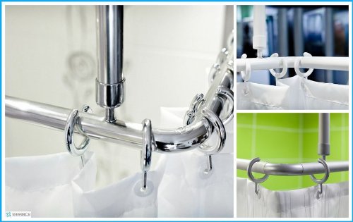 2er ALU WINKELSTANGE BARRIEREFREI 120x120 EXTRA LANG WEISS DUSCHVORHANG STANGE! PROBLEMLOSES DURCHSCHIEBEN DES DUSCHVORHANGS GARANTIERT!