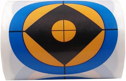 Miniatura 2 de 250 Targets Bullseye Blue & Orange - Adhesivos autoadhesivos para disparar.