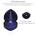 Eveynsh Luxury LED Lighted Engagement Ring Box - Heart Shaped Elegant Black Ring Case for Wedding Rings, Perfect for Proposal, Anniversary, Ceremony, and Gift Giving