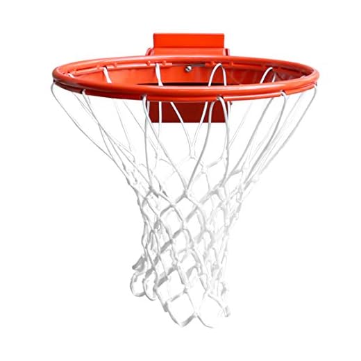PROGOAL Heavy Duty Basketball Rim Breakaway Single Spring Rim Replacement 5/8-In, Indoor and Outdoor Fit Most Size Backboards