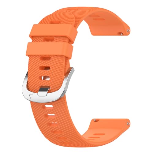 Luksnoc �X�}�[�g�E�H�b�` �x���g 20/22mm�����\ �o���h Fits �K�[�~�� Forerunner 255/265 Venu3 �Ή�(Orange,20mm)