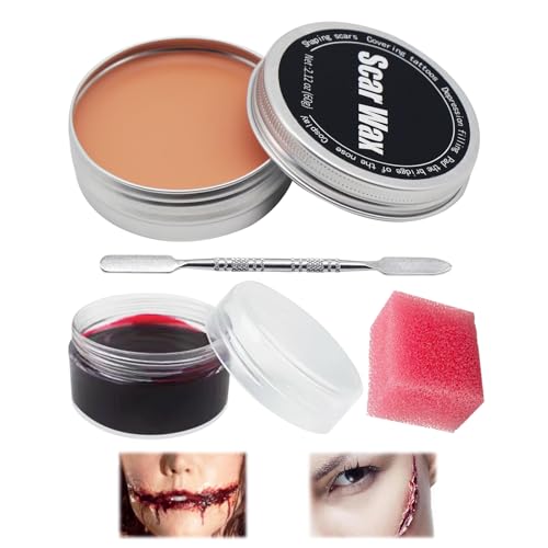 Horuili® Set Trucco per Halloween, Cera per...
