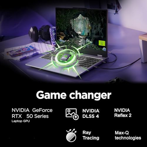 Image of Lenovo LOQ 15 AI Gaming Laptop PC (15.6 inch FHD G-SYNC 144Hz, NVIDIA RTX 5060 8GB, AMD Ryzen 7 250 (> Intel Ultra 7 155H), 16GB DDR5 RAM, 512GB SSD), Backlit, 5MP Webcam, Wi-Fi 6, Ethernet, Win 11 Home