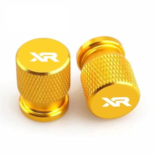 Bouchons de valve pneu moto Honda XR en alu CNC or, finition haut de gamme de 2005 à 2012