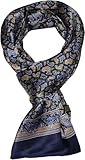 Foulard en Soie Vintage pour Homme, 100% Pure, Motif Classique, Double Couche, imprimé Gentleman