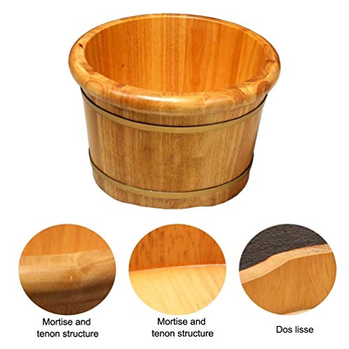 Cubeta de Madera para Baño de Pies, Barril de Roble miniatura 3