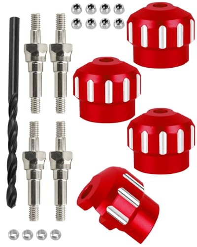 RCMYou RC Shock Cap Protector & Shock Standoff Upgrades Part for 1/8 Typhon Kraton Outcast Notorious Talion 6S BLX,1/7 Mojave Infraction Felony 6S BLX Limitless,Red