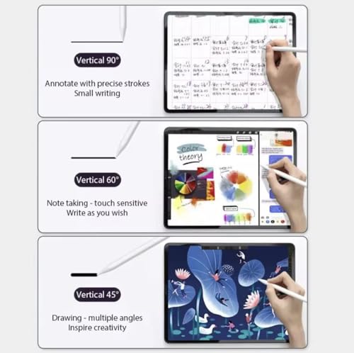 Image of Buzz Cool iPad Pencil for iPad (2018-2025) | 13-Min Type-C Fast Charge Stylus with Palm Rejection & Tilt Sensitivity | Compatible with iPad 6th-11th Gen, Air, Mini & Pro (M4)