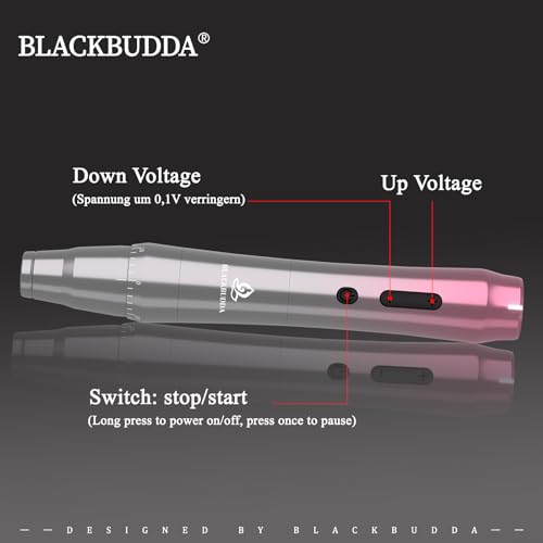Blackbudda TP010-5 Pmu Machine With Display Screen, Rotary Permanent Makeup Machine Kit Equipped 10Pcs Needles Cartridge thumb #3